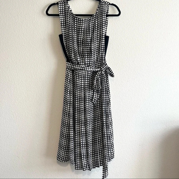 L’Agence Pleated Check Plaid Dress Size 2 - Picture 3 of 12